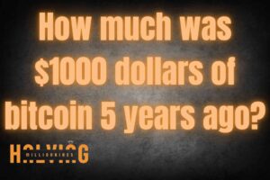 How much was $1000 dollars of bitcoin 5 years ago?